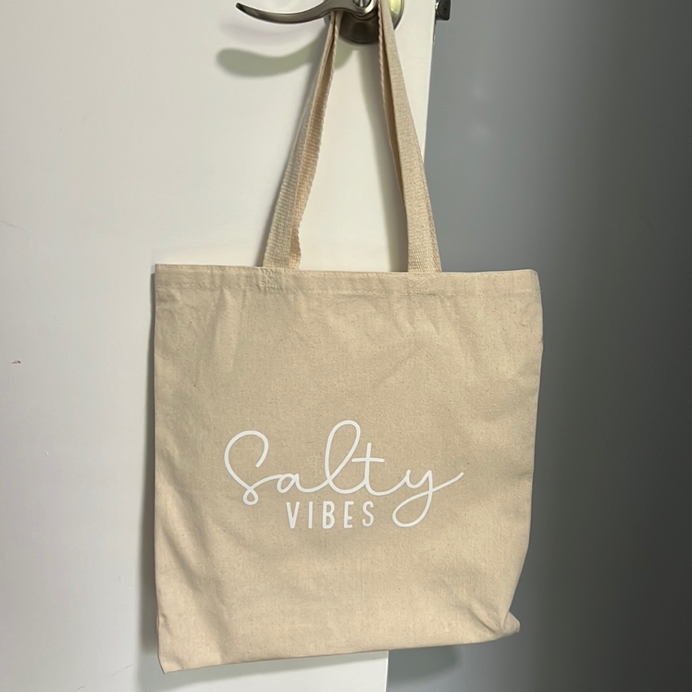 Salty Vibes Canvas Tote